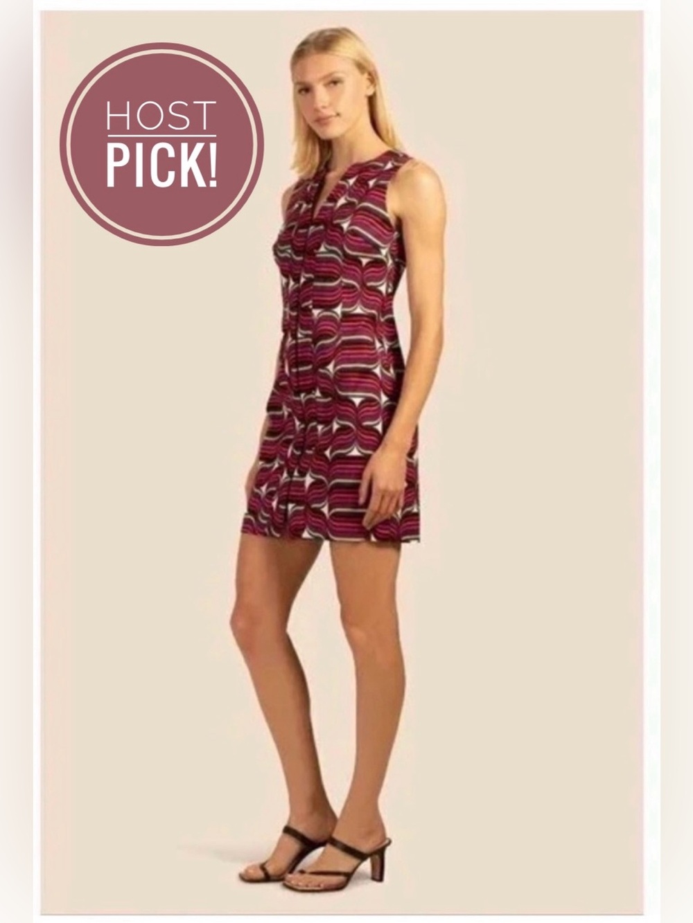 Trina Turk Zip-Front Midi Sheath Dress